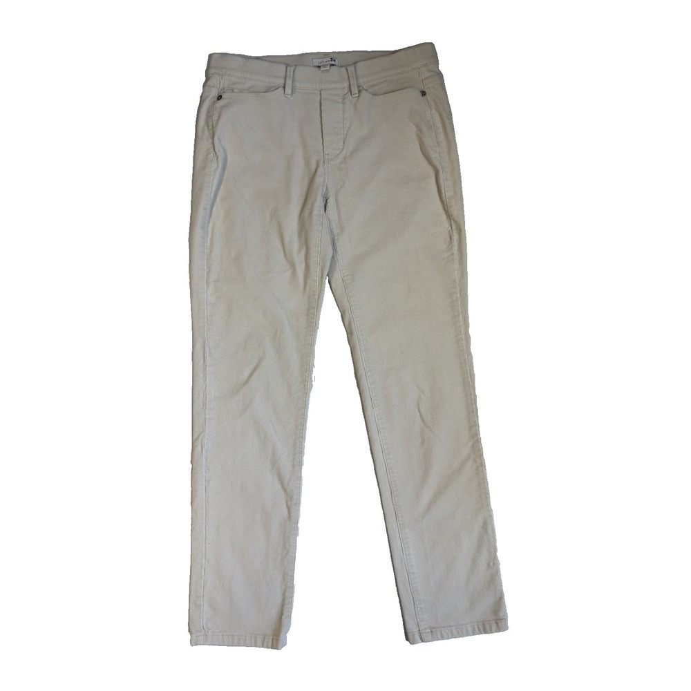 J. Jill Women's XSP White Pull On Corduroy Pants Neutral Essential Everyday
